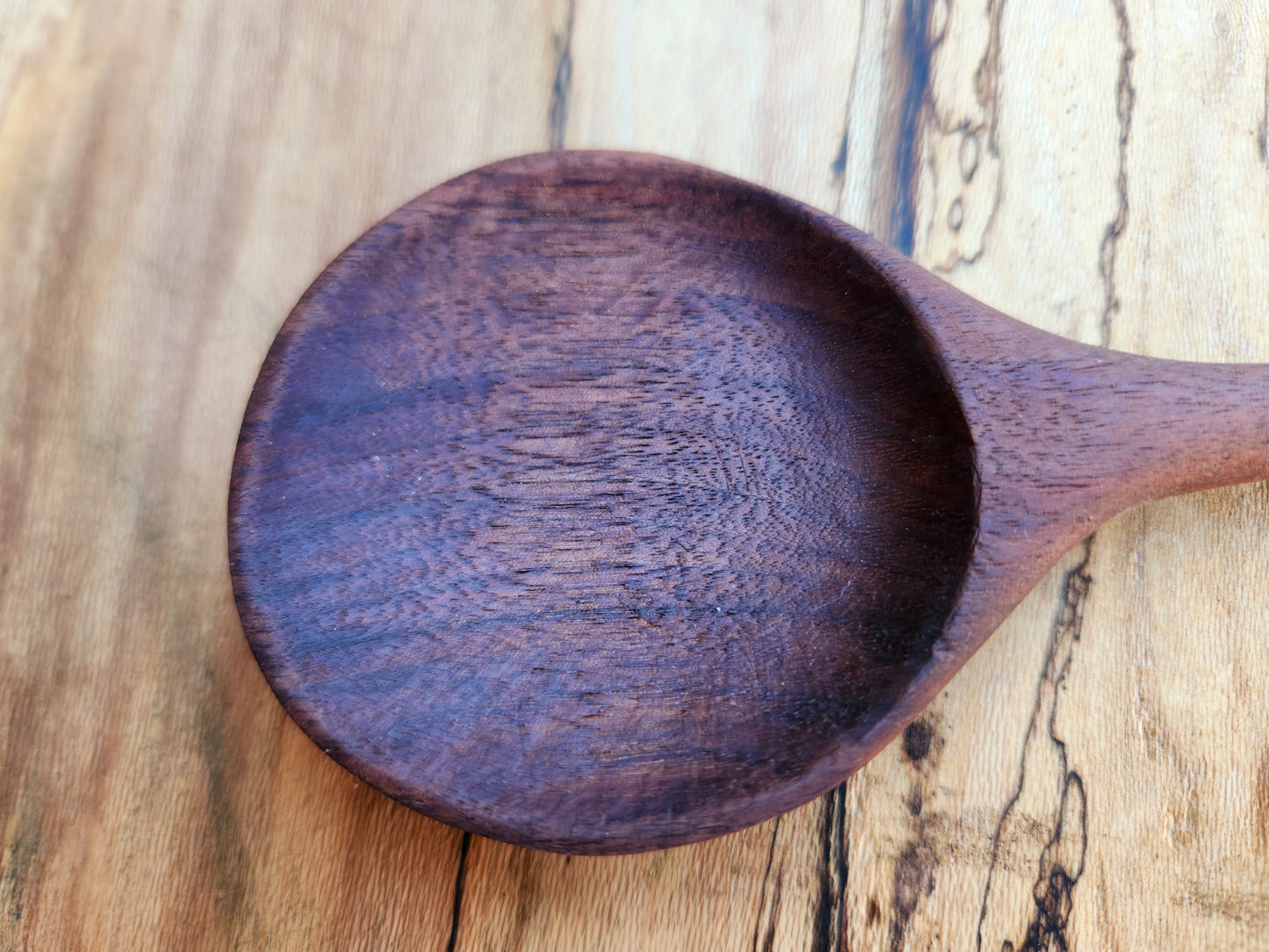 Short Black Walnut Cook Spoon