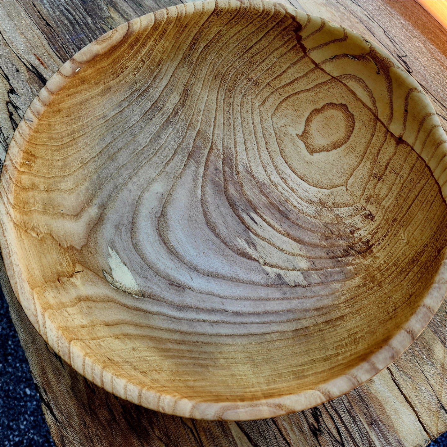 White Ash Medium Salad Bowl