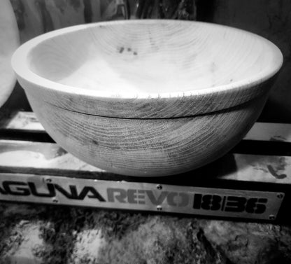Large White Ash Salad Bowl - Milky Way Wood Company